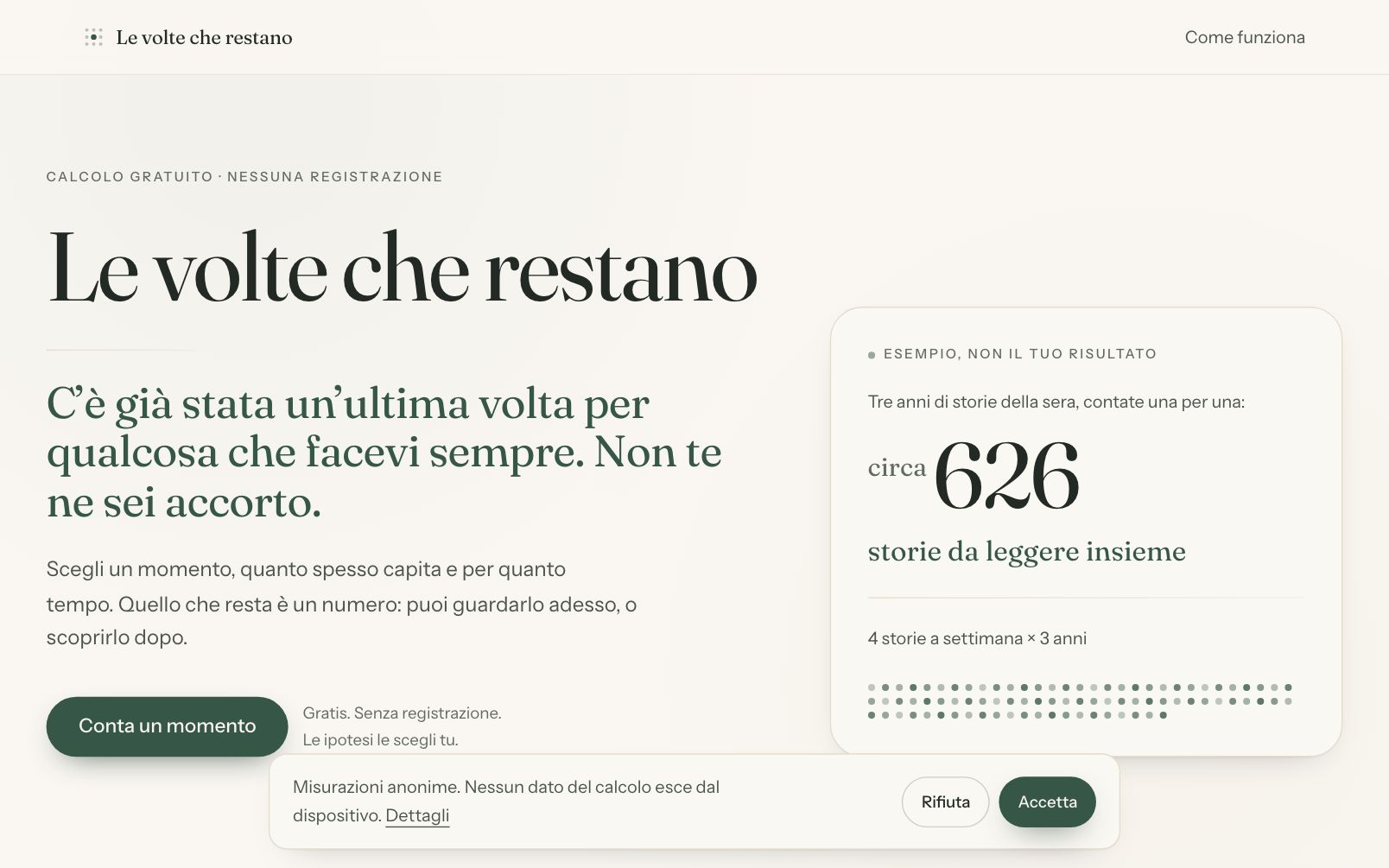 Calcolatore Le Volte Che Restano
